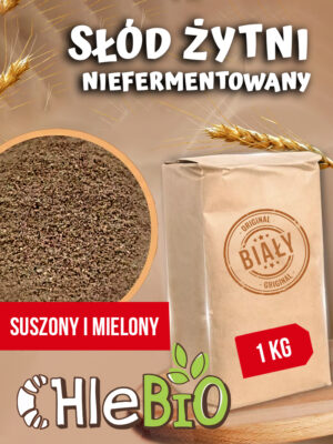 Słód żytni niefermentowany biały