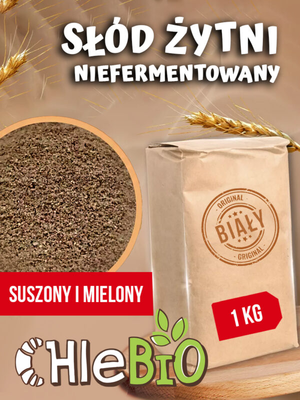Słód żytni niefermentowany 02 Słód żytni niefermentowany biały