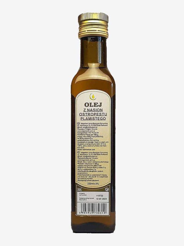 Olej z ostropestu plamistego