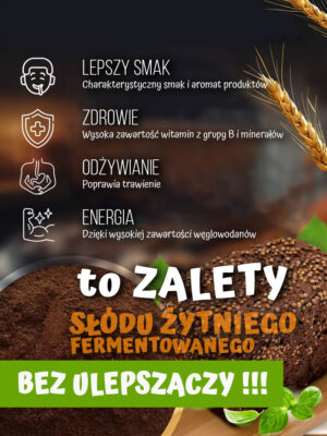 Słód żytni fermentowany czerwony