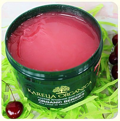 Gęste Mydło z leśnych jagód Karelii do ciała i włosów 500 g