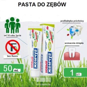 28112024_193444123 Pasta do zębów LECZNICZE ZIOŁA bez Fluoru NOWA PERŁA 50ml