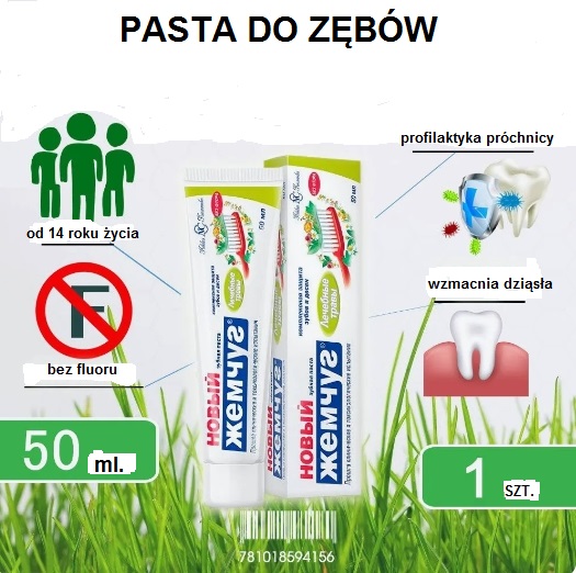 28112024_193444123 Pasta do zębów LECZNICZE ZIOŁA bez Fluoru NOWA PERŁA 50ml
