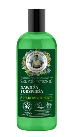 Żel pod prysznic nawilżająco-odświeżający 260 ml Babuszka Agafia