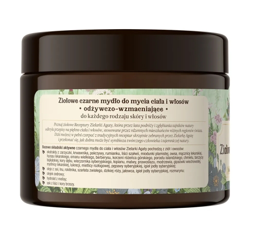 932025_122815316 Ziołowe czarne mydło do mycia ciała i włosów 300 ml Receptury Zielarki