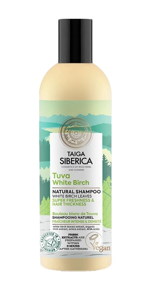 Szampon do włosów odświeżający z białą brzozą 270 ml Natura Siberica