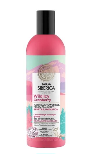Żel pod prysznic z dziką żurawiną Odnowa 270 ml Natura siberica