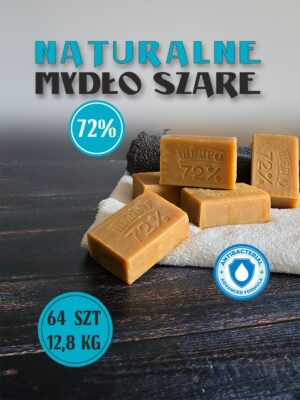 Szare mydło w kostce 64x 200g Schedro 72% uniwersalne do mycia i porządków