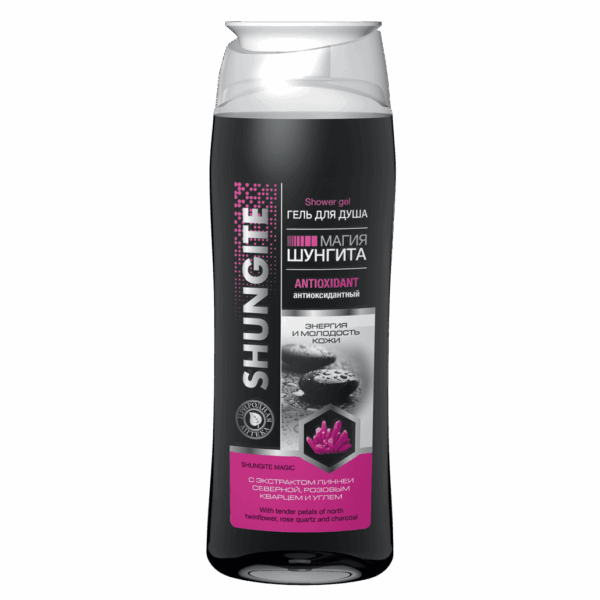 Żel pod prysznic FRATTI Magia Szungitu • szungit + linnea + różowy kwarc • 500ml