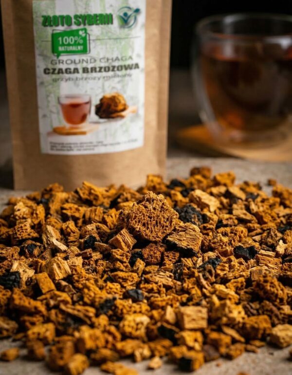 Czaga Syberyjska (Chaga) 500g – Naturalna Huba Brzozowa w kawałkach