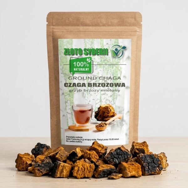 Czaga Syberyjska (Chaga) 500g – Naturalna Huba Brzozowa w kawałkach