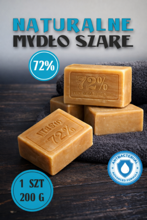Szare mydło w kostce 12 x 200g Soap Teco 72% uniwersalne do mycia i porządków